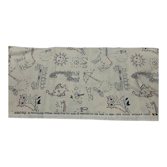 “School Days” By American Jane Patterns Cotton Fabric Dot-to-Dot Japan Moda - Picture 3 of 3